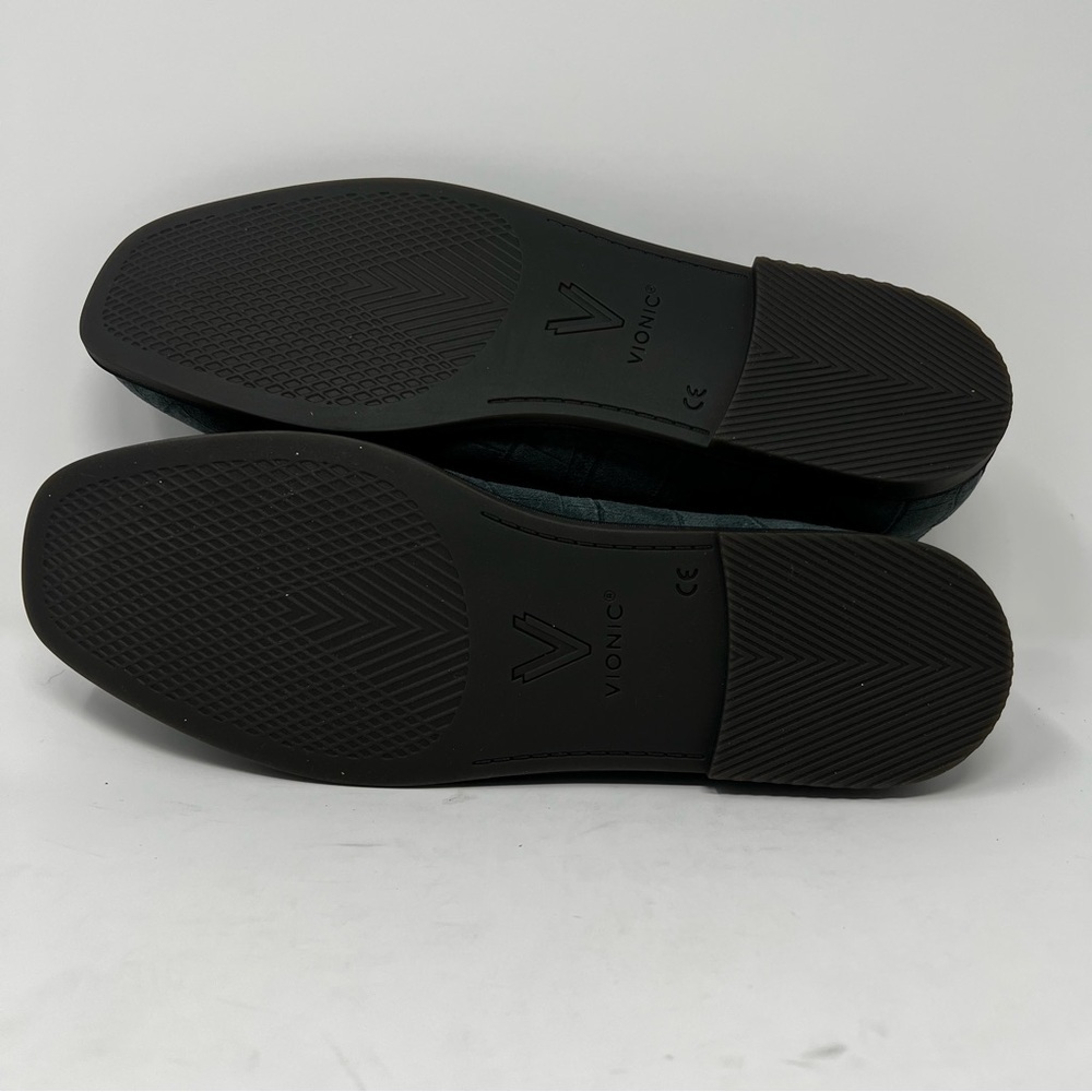 Vionic Textured Blue Loafers - Picture 7 of 10